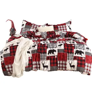 7, 9, 24 piezas de diseño personalizado Queen King Size plumón de ganso mullido acolchado cama edredón conjuntos ropa de cama de lujo