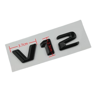 Lettres d'emblème automobile personnalisables en ABS V6 V8 V10 V12 Autocollants pour <span class=keywords><strong>Mercedes</strong></span> BENZ Badge de <span class=keywords><strong>coffre</strong></span> - Product Image 5