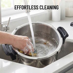 <span class=keywords><strong>Autocuiseur</strong></span> E-TOP 6,3 7,3 Qt en acier inoxydable, petit pot de conserve avec couvercle pour usage domestique et commercial, facile à nettoyer, ustensile de cuisine - Product Image 6