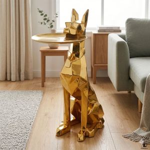 Handcrafted Resin Doberman Ornament - Unique Floor-Standing Decor for Home - Product Image 4