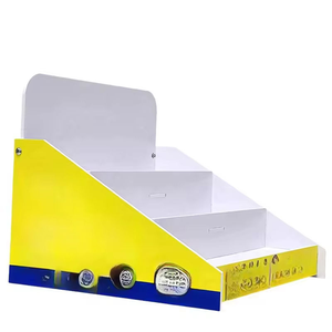 段ボール製飲料陳列棚 環境に優しい軽量 床置き型 スーパーマーケット＆店舗プロモーション用 - Product Image 1