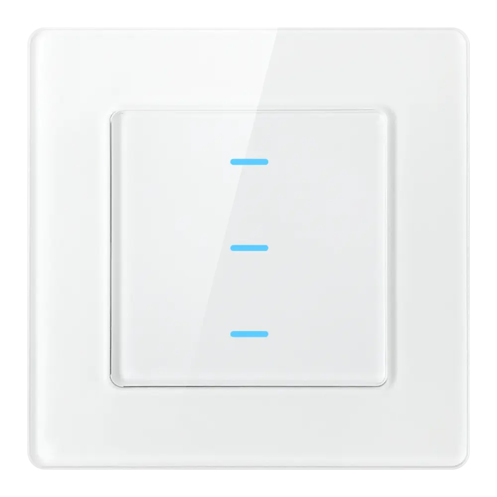 Kontrol Aplikasi Kehidupan Pintar Sakelar Lampu Wifi Aplikasi Tuya 1/2/3 Panel Layar Sentuh Kaca Gang Wi-Fi Lampu Dinding Sakelar Pintar
