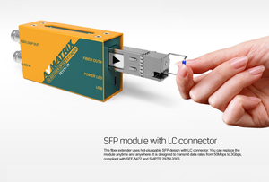 Kit d'accessoires audio et vidéo <span class=keywords><strong>AVMATRIX</strong></span>, émetteur et récepteur d'extension de fibre optique 3G-SDI, fabriqué en Chine, moule non privé - Product Image 6