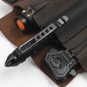 HIBO OEM Multi-<span class=keywords><strong>outils</strong></span> avec étui en cuir, organisateur EDC, couteau, stylo, mini lampe torche, sac de <span class=keywords><strong>ceinture</strong></span> avec <span class=keywords><strong>porte</strong></span>-clés - Product Image 4