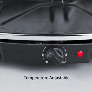 Grill de table électrique pour <span class=keywords><strong>raclette</strong></span> d'intérieur, plaque chauffante antiadhésive, sert jusqu'à 6 <span class=keywords><strong>personnes</strong></span> pour les fêtes, le plaisir en famille, comprend 6 plateaux chauffants - Product Image 2