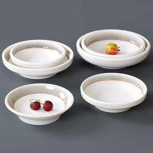 Plato para Sopa de Restaurante Comercial Americano Xiangyuan, Plato para Platos Fríos de Plástico Imitación Porcelana, Plato Hondo Redondo Creativo - Product Image 1