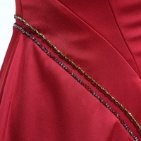 Robe de mariée en satin grande taille, sans bretelles, longueur ras du sol, décolleté cœur, silhouette trapèze, décorations florales – Vente en gros usine