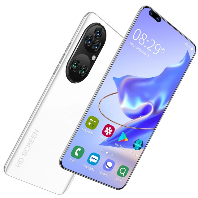 P60 Pro Hot Selling 16GB+512GB 7.8 Inch Full Display Android 11 Mobile Phone Cell Phone Smartphone Fingerprint Mobile Phone