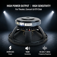 Haut-parleur PA passif professionnel LS ZHL-L1202 12 pouces 350W RMS 98dB Haute Sensibilité 8ohm Bobine Mobile Métallique 75mm Aimant Y35 190mm