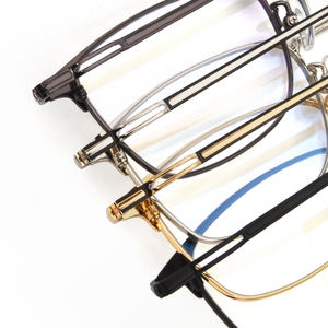 <span class=keywords><strong>Occhiali</strong></span> da Vista in Titanio alla Moda, Montature <span class=keywords><strong>Sottili</strong></span> e Piatte, <span class=keywords><strong>Occhiali</strong></span> Raffinati per Uomo e Donna - Product Image 5