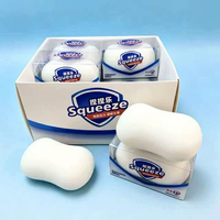 Jouet anti-stress souple et croustillant ASMR, jouet sensoriel à presser en forme de savon, soulagement de l'anxiété, son de craquement pour adultes 14+, boîte de présentation PVC