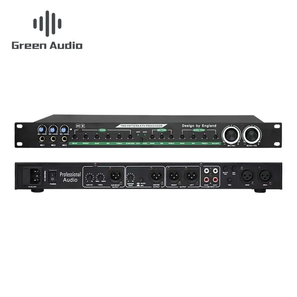 GAX-3000X effetto DSP professionale processore di segnale digitale audio prestazione della fase karaoke a casa anti-howling effetti digitali