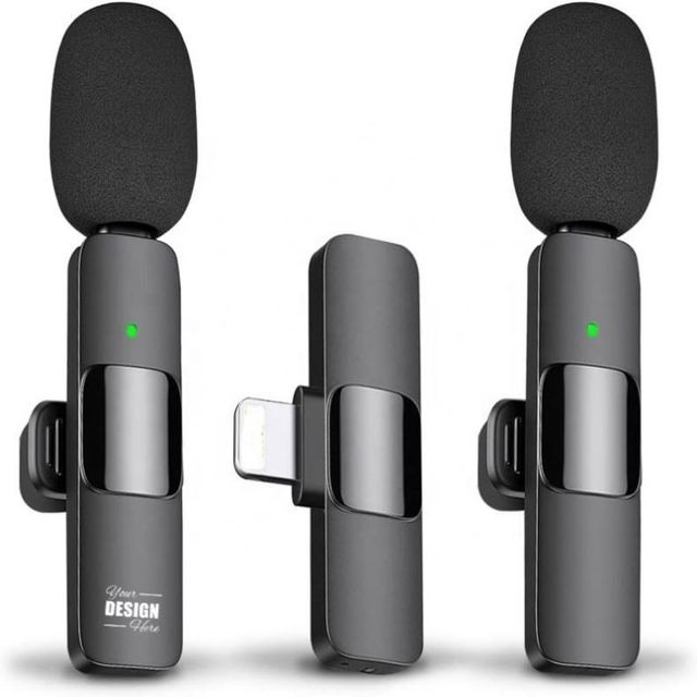 Professional Wireless Lapel Microphone - Portable Condenser Mic for Interviews & Podcasts