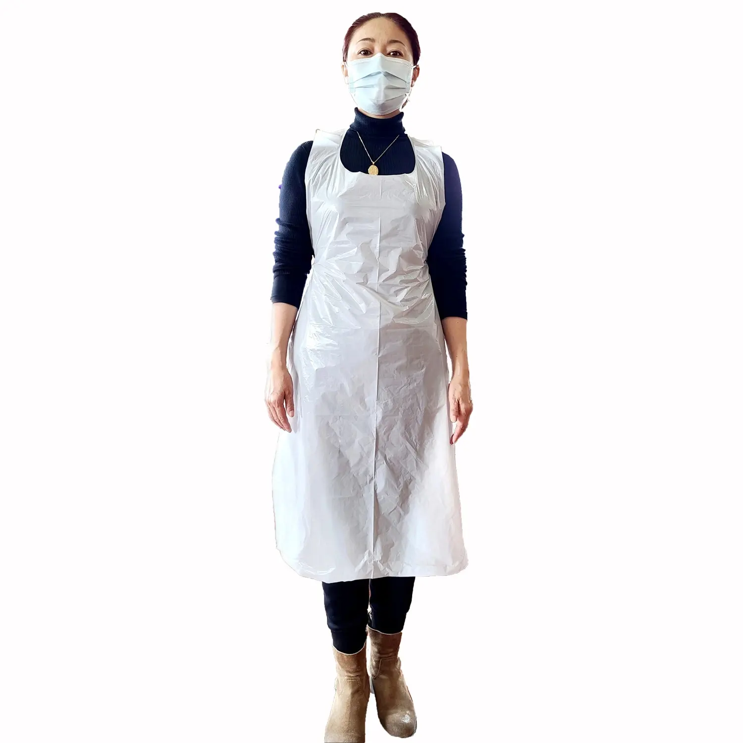 Medische Beschermende Reiniging Goedkope Wegwerp Polyethyleen Fabriek Prijs Huishoudelijke Keuken Pe Schort Voor Volwassenen