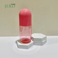 Flacon pulvérisateur carré écologique en PET de 200 ml et 300 ml, en forme de capsule, à bouchon à vis, sérigraphie couleur personnalisée, pour cosmétiques