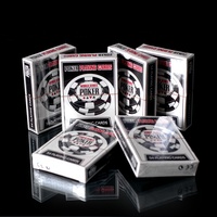 Cartes à jouer de poker personnalisées, finition brillante ou mate, format Bridge 63*88mm, écologiques, double face, avec boîte en papier