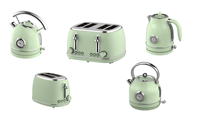Nouveaux ensembles de décalcomanies appareils de cuisine en acier inoxydable mélangeur électrique rétro grille-pain et bouilloire ensemble 3 en 1