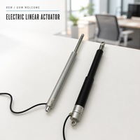 Aktuator Linear DC 12/24V Motor Brushed Sensor Hall Batang Dorong Teleskopik Rendah Kebisingan Tahan Air untuk Kursi Santai Sensor Hall 6000N