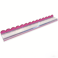 Support de Mahjong américain en acrylique personnalisé Tesnitech, cinq couches, longueur 17,5 pouces (45 cm), règle magnétique de marque, ensemble de Mahjong Oh My