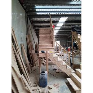 Design moderno in legno coperta corrimano balaustra in legno ringhiera in legno scale - Product Image 6