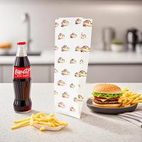 Sacs à emporter en papier sulfurisé blanc avec couche intérieure stratifiée Résistance à l'huile Impression flexo Utilisation de qualité alimentaire pour la pizza