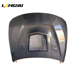 LANGyu Ricambi Auto Carrozzeria M3 M4 F80 F82 F83 Cofano Anteriore Trasparente in Fibra di Carbonio per BMW M3 F80 M4 F82 F83 - Product Image 1
