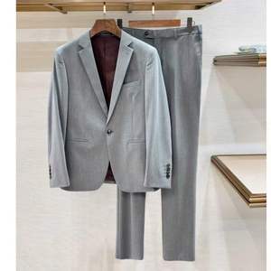 Traje de lujo Ermen Elegance estilo clásico Egildo, conjunto de moda casual Zegna, elegante, negro, de corte ajustado para hombre - Product Image 3