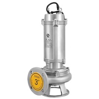 Pompe submersible pour eaux usées en acier inoxydable moulé de précision série WQ 304/316L pour eaux usées chimiques