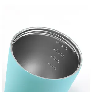 Tazza da caffè da 380ml da 12 once tazza da viaggio isolata in acciaio inossidabile termico riutilizzabile ecologica con coperchio per bicchiere per bevande calde e fredde