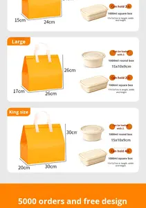 Sacs d'emballage à emporter en aluminium isolé, écologiques, de qualité alimentaire, jetables, avec logo imprimé, auto-scellants, à épaule - Product Image 4