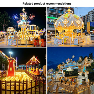 Atracción de Diversión con Forma de Cohete Espacial, Luces LED, <span class=keywords><strong>Control</strong></span> Manual de Elevación, Rotación Escénica y Autocontrol - Product Image 6