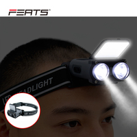Luces LED Multifuncionales FERTS de Larga Duración Recargables por USB para Bicicleta, con Clip para Gorra, Luces de Advertencia de Emergencia para Exteriores