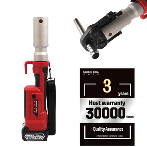 เครื่องมือจีบท่อไฮดรอลิกแบบพกพา SD1550 OEM ใช้แบตเตอรี่ 32KN สำหรับท่อทองแดง, PEX และท่ออื่นๆ ขนาด 12-54 มม. - Product Image 4