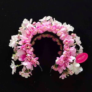 Diadema de Flores de Rosa, Diadema Floral para Mujer, Diadema con Flor Grande, Accesorios para el Cabello - Product Image 6