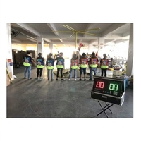 Sistema de Juego Interactivo IPS, Chaleco Luminoso con 2 Lámparas Delanteras y Traseras para Juegos de Batalla Inflables, Arena de Tiro Nerf, Juego Deportivo