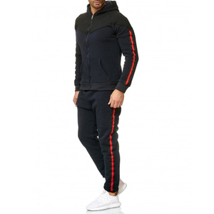 Survêtements de sport à capuche antibactériens et respirants de dernière conception pour hommes, ensembles de survêtements de jogging grande taille pour l'hiver - Product Image 2