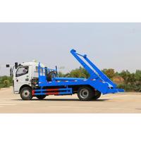 Camion à benne basculante Dongfeng de 11 tonnes, camion de collecte des déchets avec système hydraulique pour l'assainissement municipal