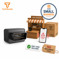 Dispositivo OBD 4G sin costos recurrentes para pequeñas empresas, GPS en tiempo real, BDS, LBS, Geofence, alarma de vibración, rastreador GPS OBD para flotas.