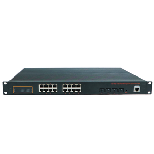 Commutateur de qualité industrielle avec 4 ports optiques SFP 10 Gigabit et 16 ports électriques adaptatifs 10/100/1000/2.5G Base-T - Product Image 1