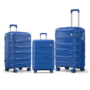 MGOB 2024 nuevo superventas PP equipaje 3 set estilo de negocios 4 ruedas PP Trolley Case equipaje conjunto