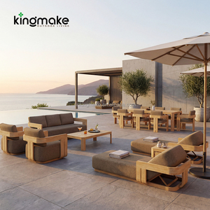 Muebles de exterior para hoteles y villas, juego de sofás de jardín, conjunto de muebles de lujo para resorts, muebles de teca para patio, sofá de exterior - Product Image 2