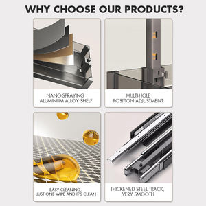 Кухонные принадлежности, шкаф, выдвижной ящик, высокая выдвижная корзина для кладовой - Product Image 3