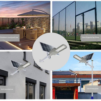 Projecteur LED Solaire Haute Puissance pour Extérieur avec Capteur Photoélectrique, Idéal pour Stades, Cours, Jardins et Applications Commerciales