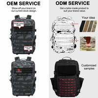 Sac à dos de sport de 45l avec système Molle pour voyage en plein air, sac à dos tactique quotidien