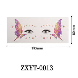 Tatouages temporaires papillon scintillants, tatouages visage ailes de fée pour décorations de maquillage de fête d'anniversaire pour femmes, enfants et jeunes enfants - Product Image 6