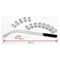 Clé à douille 12 points, tournevis pour courroie de moteur, clé pour poulie tendeur, kit d'outils complet pour véhicule