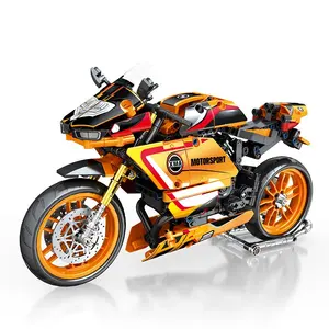 Tech MOC Kawasaki Z900 Racing Motorcycle Bricks Toys 82004