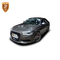 Kit carrosserie style AT pour Audi A6L 2012-2014 Modèle Lèvre avant Pare-chocs arrière Embouts d'échappement Sideskirts Bodykit