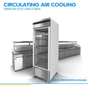 X-MING ticari mutfak buzdolabı cam kapi dik dondurucu 201/304 paslanmaz çelik restoran buzdolabı - Product Image 2