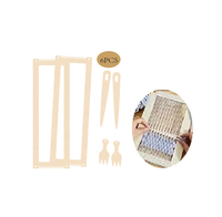 Tisserolier en bois fait main pour le tissage, machine à tricoter manuelle DIY, jouet artisanal éducatif, cadre en bois pour tapisseries et tapis